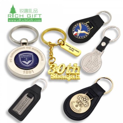 Custom Art Crafts Epoxy Key Ring Decoration Keyholder Pvc Plastic Promotional Zinc Alloy Leather Metal Keychains For Souvenir