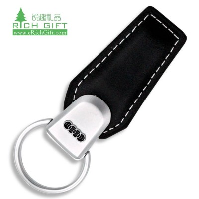 Wholesale Personalized Bulk Cheap Wedding Gift Car Blank Embossed Key Chain Customize Pu Genuine Leather Keychain With Logo